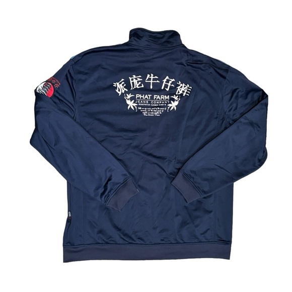Y2K Japanese Phat Farm Quarter Zip Jacket NWOT - Picture 2 of 3